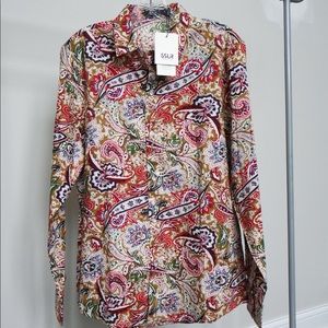 SSLR Men’s Paisley Button Shirt- M